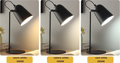 Bedside Black Table Lamp for Kids Room Reading Room Modern Style