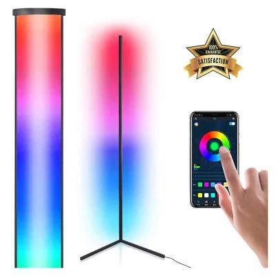 LED Indoor Lights Modern Nordic Luxury Decor Corner Vertical RGB Floor Lamp