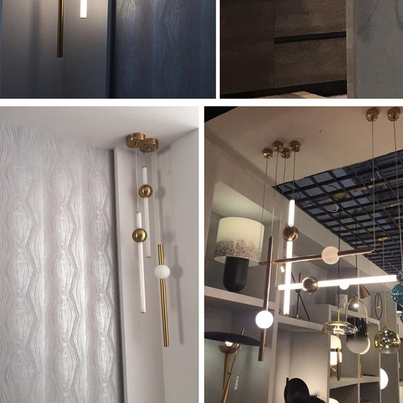 Simple Modern Chandelier Nordic Metal Restaurant Cafe Pendant Lamp Living Lights
