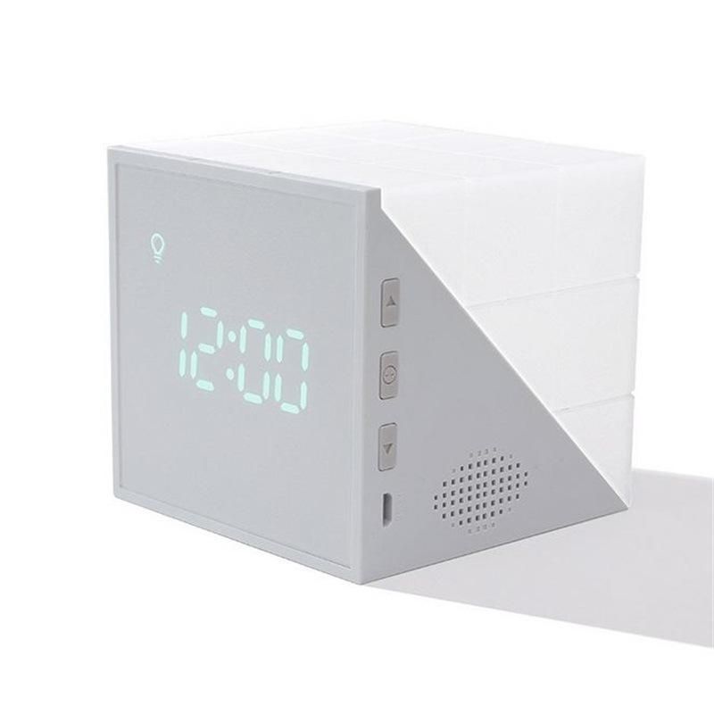 Colorful LED Small Night Light Alarm Clock Fashion Alarm Clock