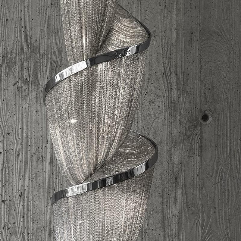 Hot Sale New Design Style Gold Spiral Shape Pendant Light