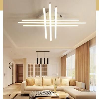 Nordic Postmodern Simple Personality LED Ceiling Light Hall Bedroom Black and White Lamp