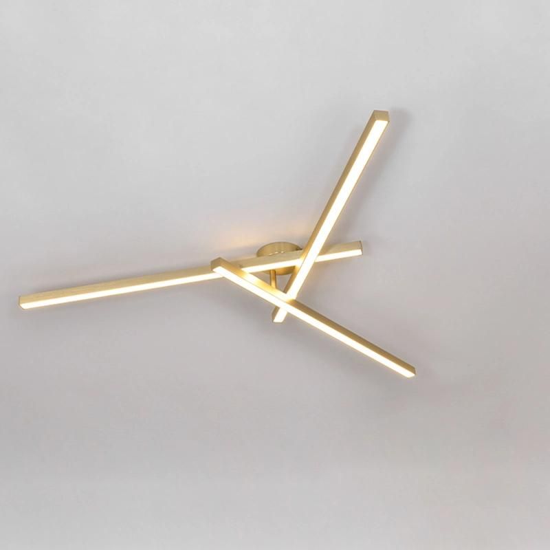 Metal Golden Color Simple Design Ceiling Lamp Pendant Lamp Chandelier LED