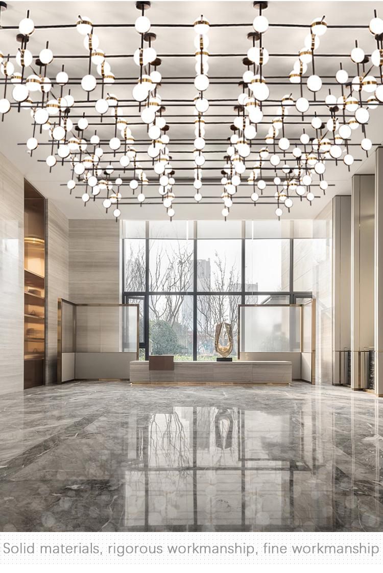 Good Quality Hotel Lobby Banquet Hall Acrylic Suspended LED Chandelier Light