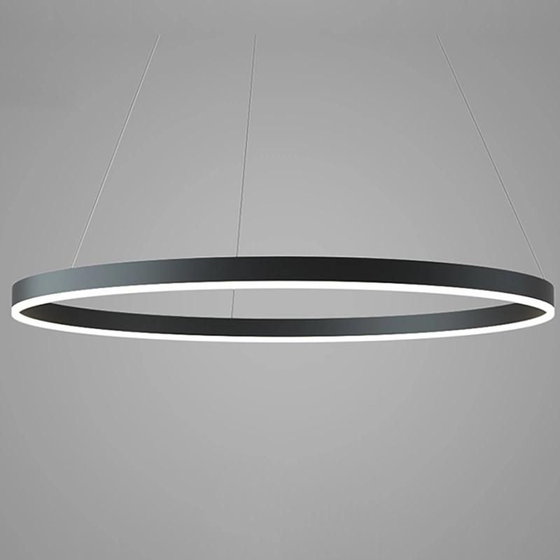 Geometric Ring Chandelier Dining Room Hotel Living Room Pendant Lamp