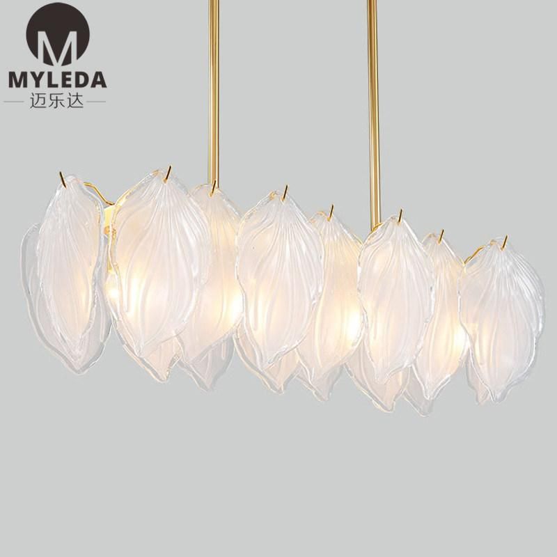 European Modern Interior Decorative Luxury Flower Leafs Chandelier Pendant Lighting