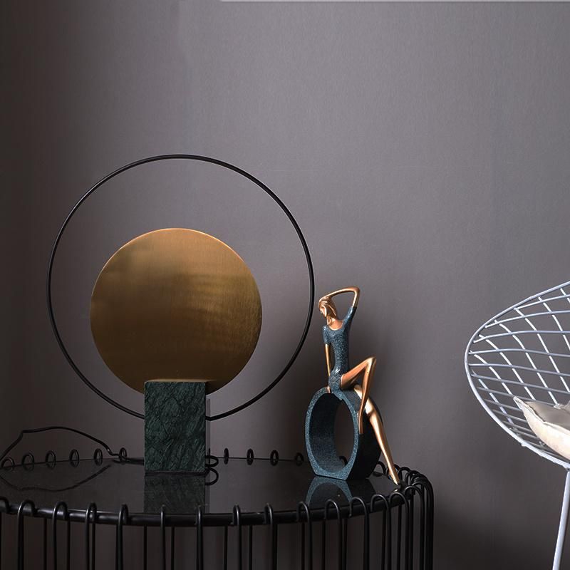 Vintage Style Disc Design Table Lamps Bedroom Bedside Light Lamp