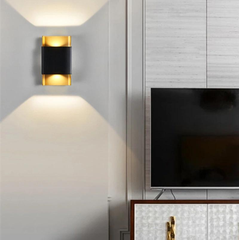 6W Creative Nordic Double Head Wall Lamp LED up and Down Beacon Bi-Directional LED Wall Sconce (WH-OR-214)