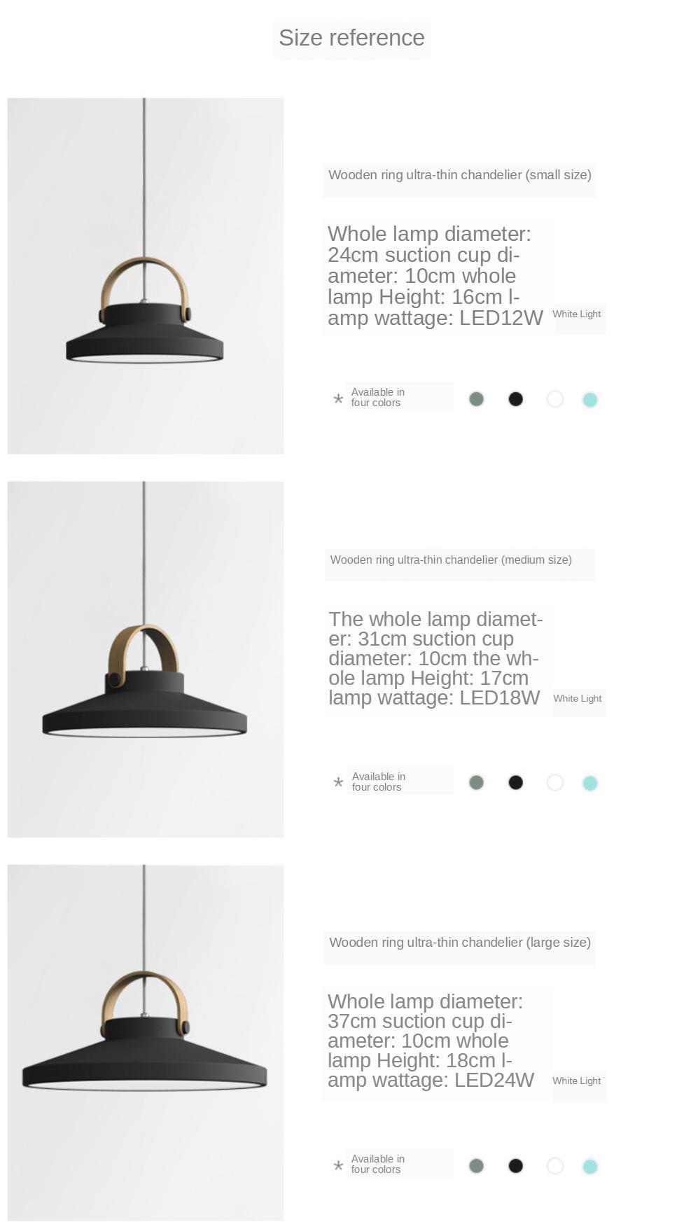 Nordic Pendant Lamp for Bedroom Dining Room Cille Scandinavian Wood Handle Pendant Light (WH-AP-349)