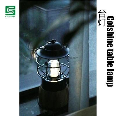 Rechargeable Table Lamp Bamboo Lantern for Camping