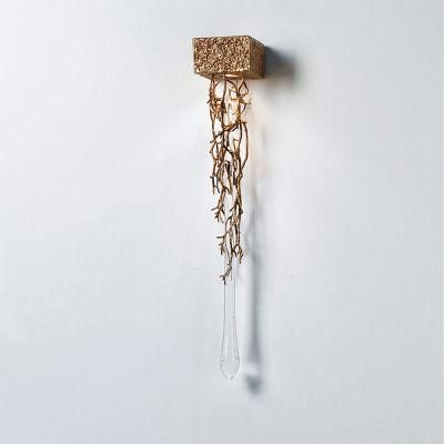 Fashion Personality Single Gold Brach Shape Pendant Light