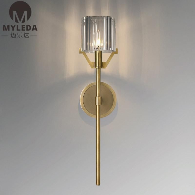 Simple Modern Glass Ball Wall Light Bed Beside Reading Lighting