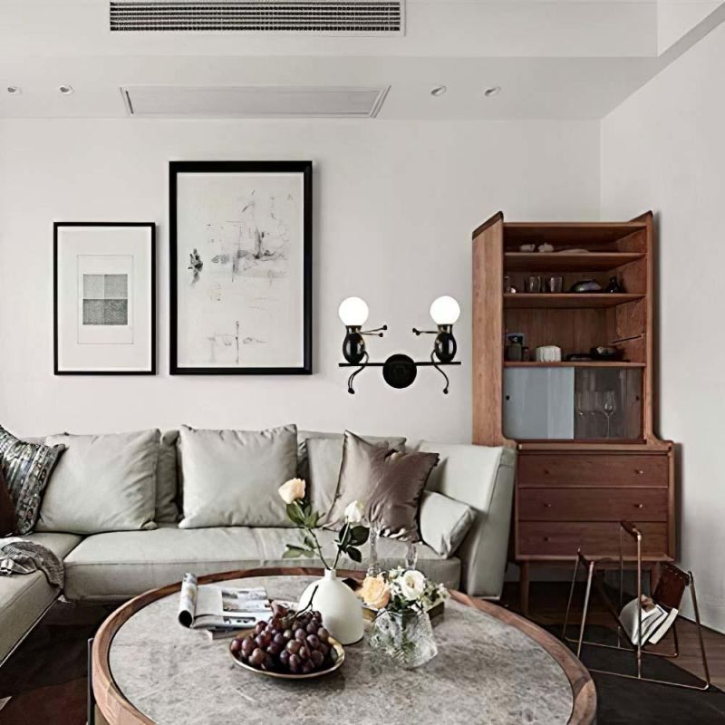 Cartoon Lamp Living Room Bed Room Creative Vintage Iron Simple Teeterboard Style Creative Children′s Wall Lamp (WH-VR-57)