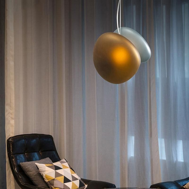 Nordic Postmodern Minimalist Cobblestone Chandelier Designer Creative Personality Bedroom Bedside Restaurant Glass Lamps Pendant Light