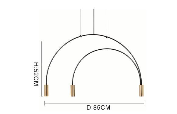 Home Decorative Modern Villa Pendant Light, Large Hotel Custom Chandelier