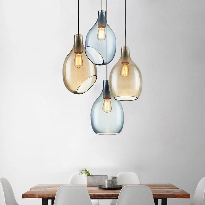 Art Glass Pendant Lights Fixtures for Indoor Home Dining Room Kitchen (WH-GP-05)