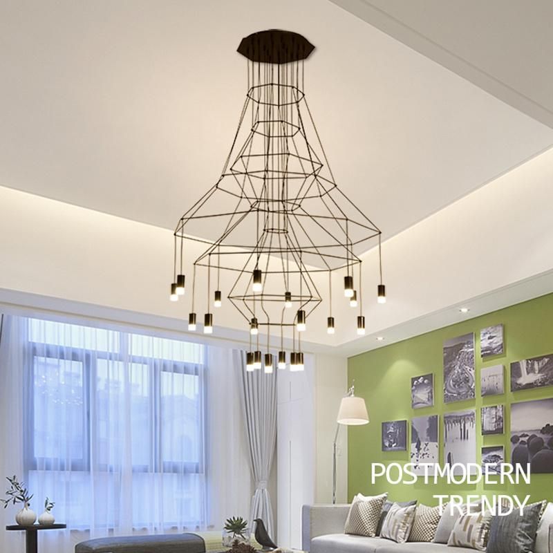 Modern Long Hanging Suspended Pendant Light Fixture for Kitchen Dining Room (WH-AP-62)