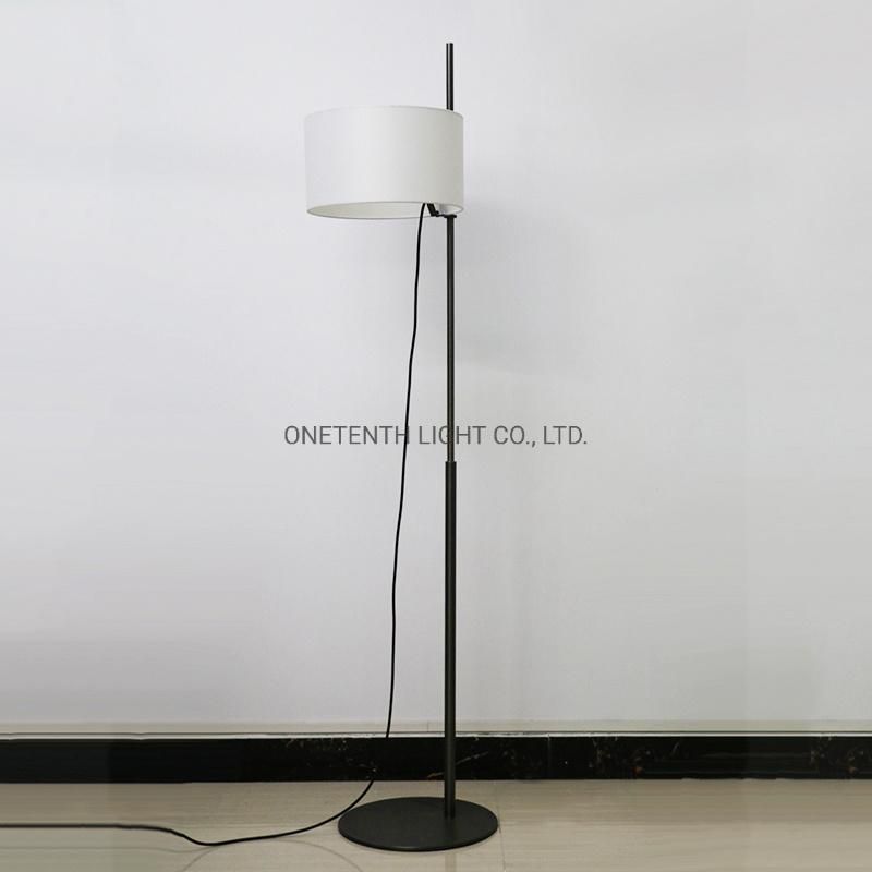 Metal Body and Fabric Shade Floor Lamp