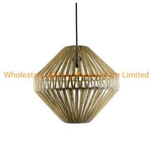 Rattan Lamp, Flax Paper Rope Pendant Light / Woven Pendant Lamp (WHP-2841)