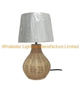 Rattan Table Lamp / Rattan Bedside Lamp (WHT-317)