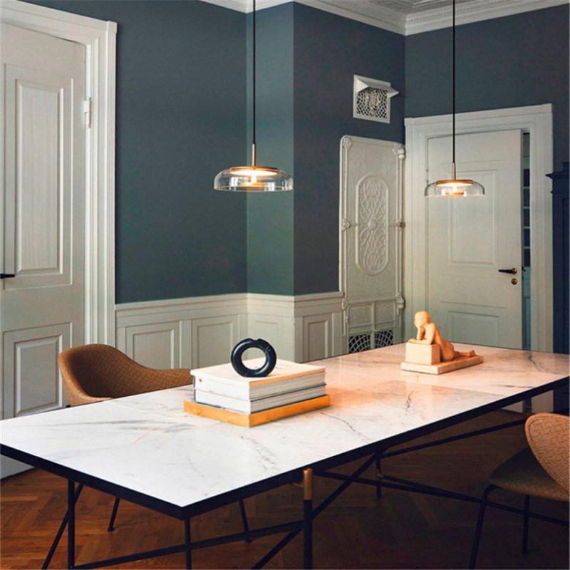 Glass Lampshade Home Deco LED Pendant Lights Dining Room Cafe Kitchen Hanging Light Fixtures