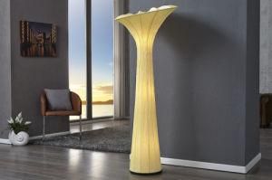 AC Modern Flower Standing Floor Lamp with Wrinkled Fabric (C5007239-1)