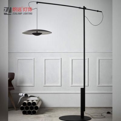 Contemporary Fancy Black Metal Floor Lamp for Study Room Decoration