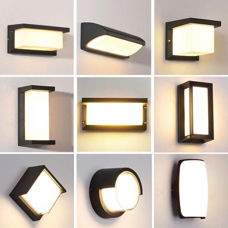 LED Indoor Outdoor Lighting Wall Lights Industrial White Black Wall Light Modern Wall Lighting Rainproof