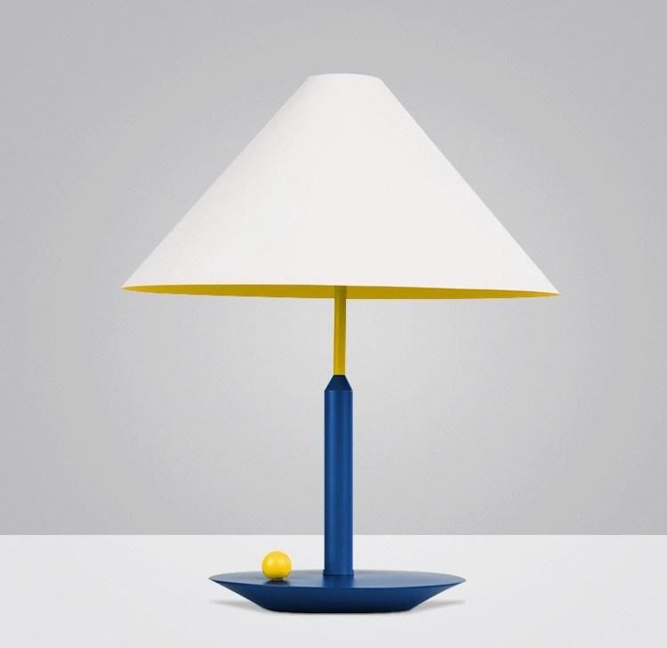 Nordic Simple Modern Bamboo Hat Modeling Living Room Table Lamp Art Children′s Bedroom Designer Desk Lamp