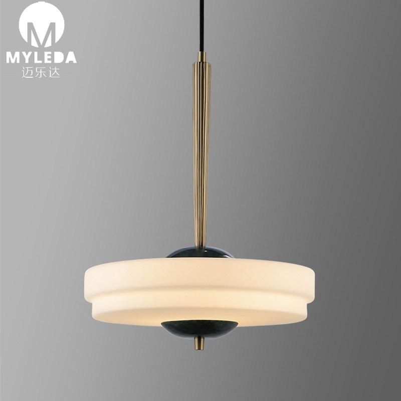 Modern Restaurant Chandeliers LED Pendant Light with Marble