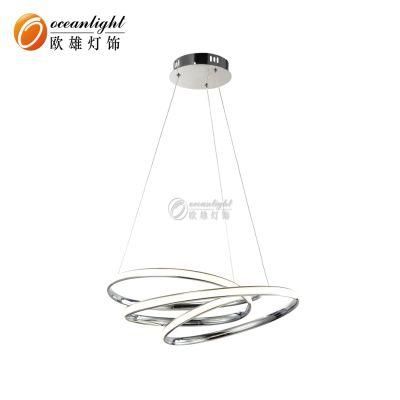 Contemporary Pendant Light Dining Room Decorative Aluminum Acrylic Chandelier