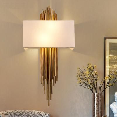 Gold LED Wall Lamp Bedroom Bedside Stairs Corridor Simple Wall Decoration Light (WH-OR-144)