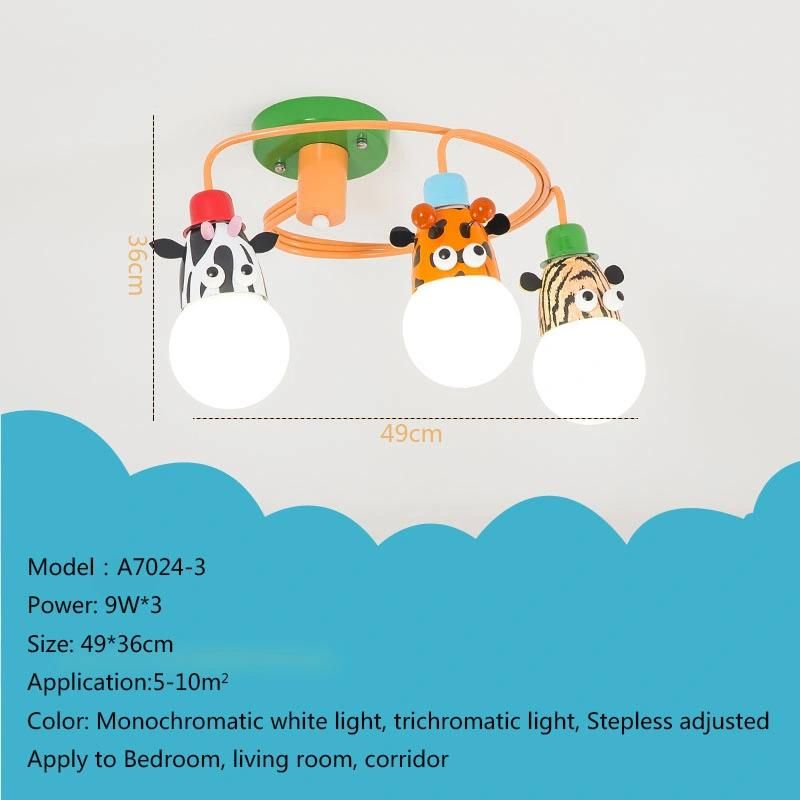 LED Cartoon Children Room Lamp Bedroom Ceiling Lamp Boy Girl Princess Chandelier (WH-MA-146)