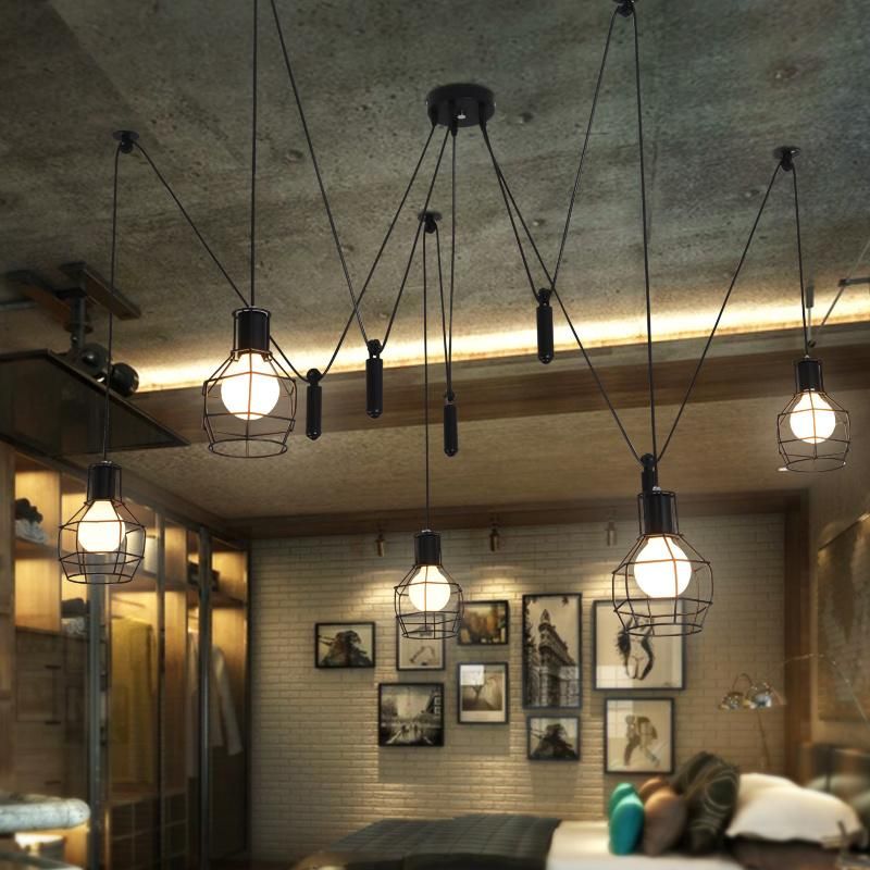 Vintage Sloped Ceiling Pendant Lights for Kitchen Bedroom Living Room Lighting Fixtures (WH-VP-30)