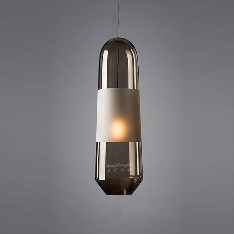 Postmodern Restaurant Glass Chandelier Hotel Bedroom Lamp Bar Household Pendant Light