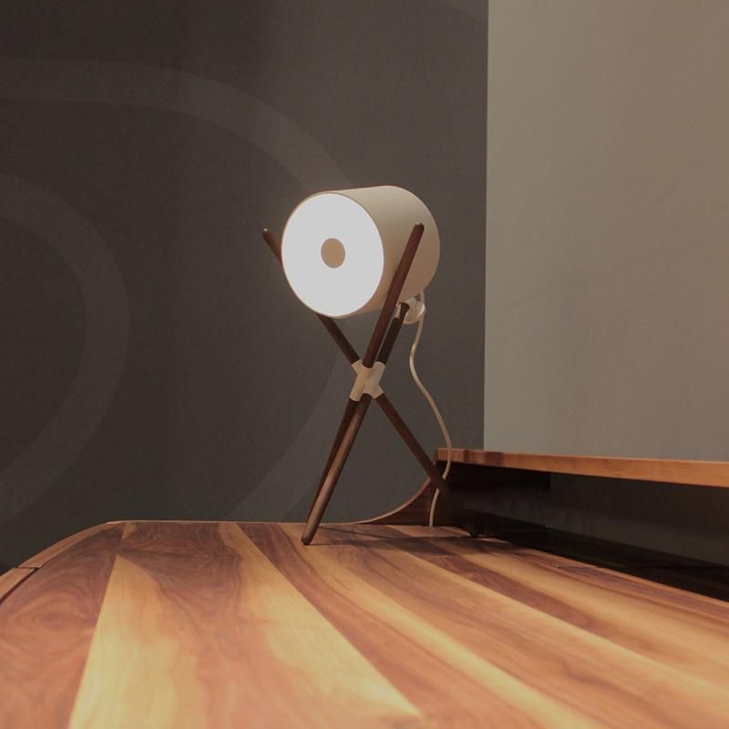 Nordic Modern Living Room Table Lamp Villa Bedroom Desk Wooden Lamp