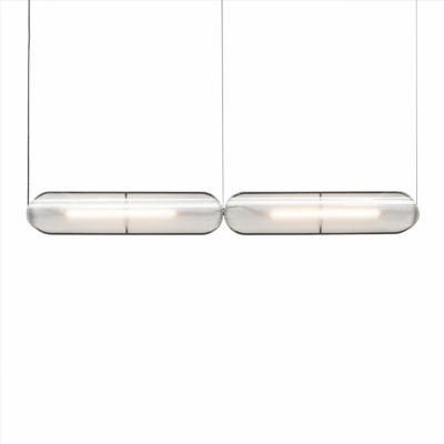 Restaurant Strip Chandelier Modern Simple Personality Designer Acrylic Decorative LED Pendant Light