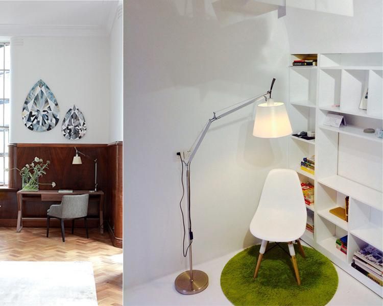 Nordic Design Tolomeo Maxi Floor Lamp Swing Arm Lndustrial Metal Standing Lamp (WH-MFL-67)