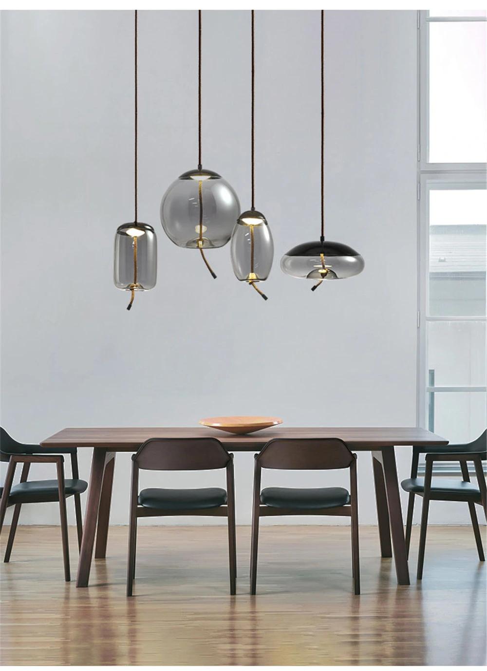 Modern Custom Transparent Glass Globe Pendant Light