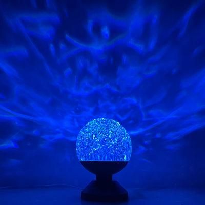 Red Romantic LED Spherical Atmosphere Small Night Light Net Red LED Acrylic RGB Colorful Atmosphere Crystal Table Lamp