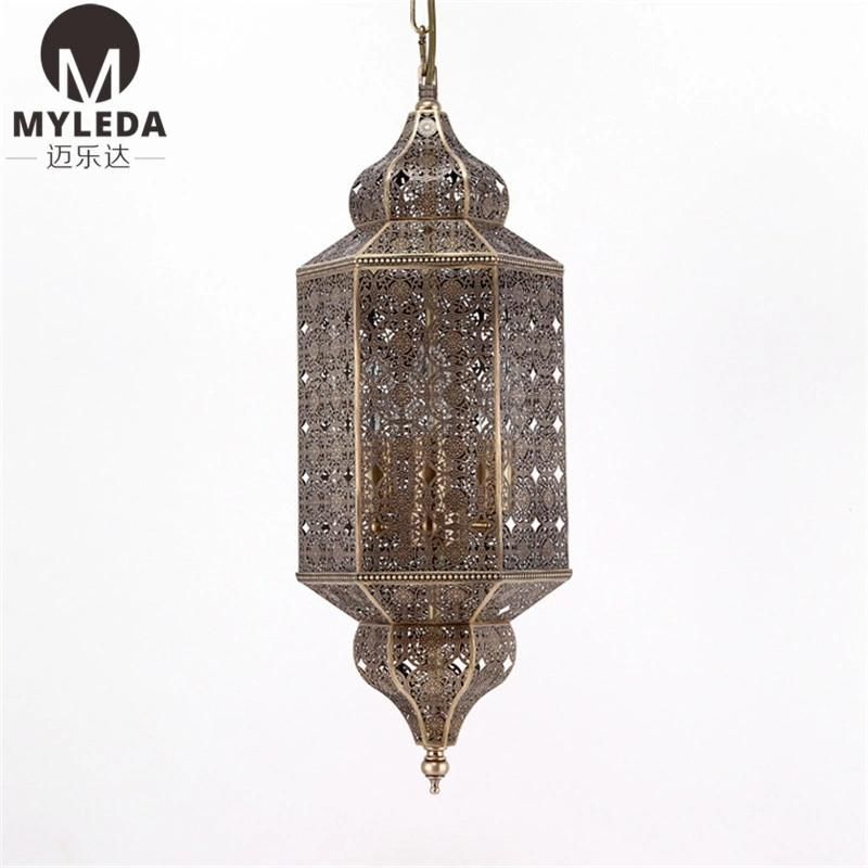 Brass Moroccan Decorative Bar Pendant Light