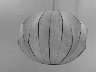 Home Decor Chinese Lantern Hanging Living Room Indoor LED Silk Rustic Pendant Light Fixtures Over Elegant Bed Lamp Silk Lamp Bub