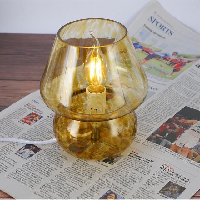 Murano Glass Mushroom Lamp
