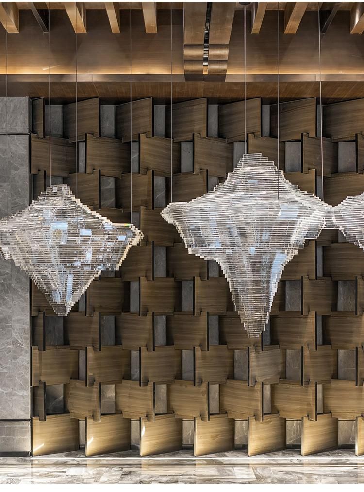 Large Custom Hotel Villa Lobby Luxury LED Chandelier