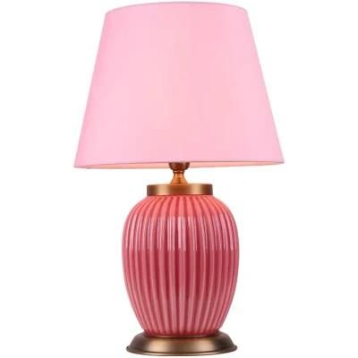 Light Luxury American Table Lamp Ceramic Decoration Art Designer Solid Color Living Room Modern Simple Bedside Bedroom Lamps