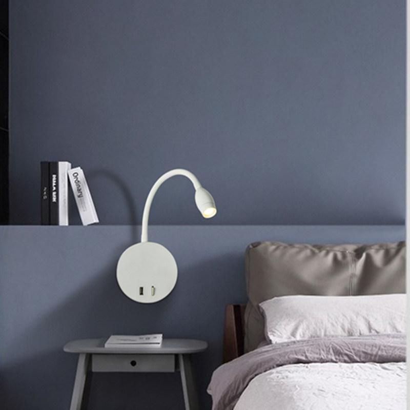 LED Wall Lights Switch Light Lighting for Room Bedside Study Room Night Flexible Wall Light (WH-OR-130)