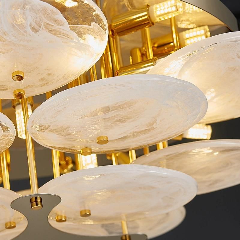 Modern Glass Industrial Retro Household Lamp Living Room Chandelier Ceiling Lights (WH-CA-81)
