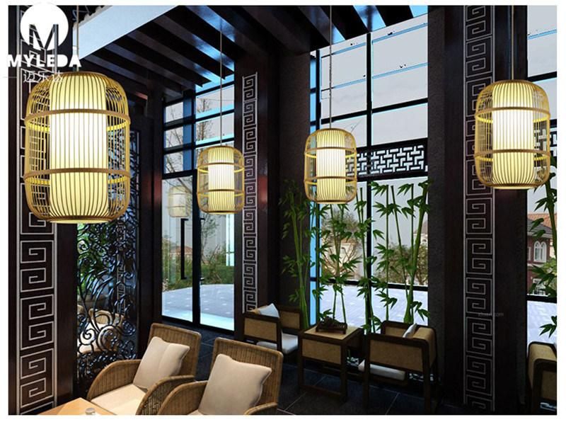 Handmade Rattan Wooden Bamboo Pendant Light