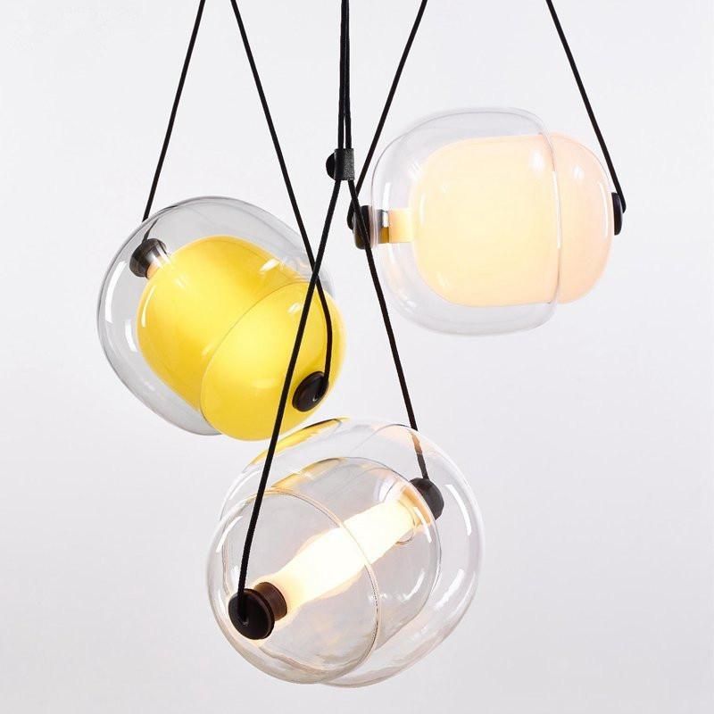 Nordic Glass Pendant Lights Colorful Lampshade for Living Room Restaurant Bedroom Home Pendant Light (WH-AP-209)