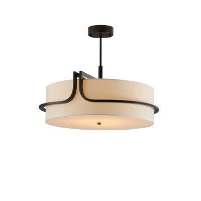 Modern Drum 3 Light Flush Mount Chandelier with Hospitality Lighting